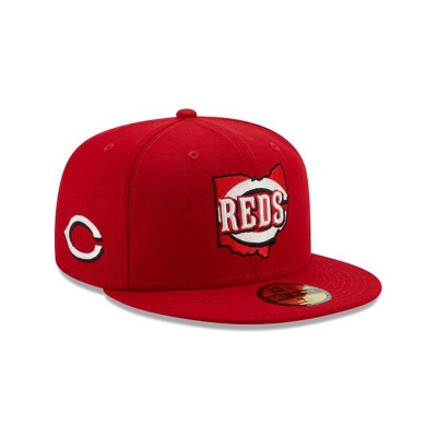 Cincinnati Reds Gorra | New Era MLB Local 59fifty Fitted Cap Mexico - Rojos